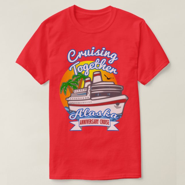 Camiseta Cruceros juntos por el aniversario de Alaska (Diseño del anverso)