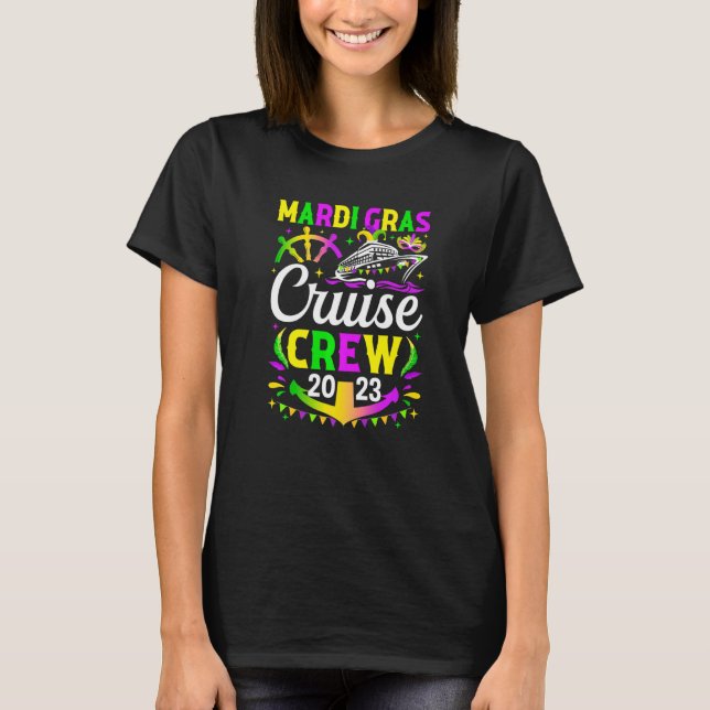 Camiseta Cruceros Mardi Gras Cruise Crew Cruising Squad Cru (Anverso)