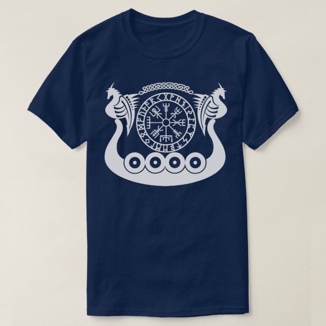 Camiseta Cruceros nórdicos antiguos de Viking Warrier (Diseño del anverso)