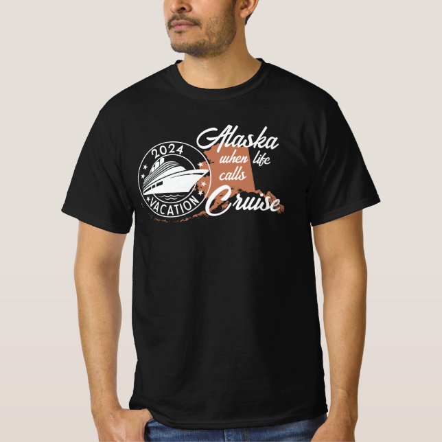Camiseta Cruceros por Alaska (Anverso)