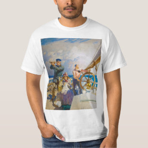 Camiseta Cruceros por Newell Convers Wyeth