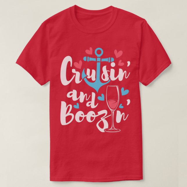 Camiseta Cruceros Y Cruceros Boozin (Diseño del anverso)