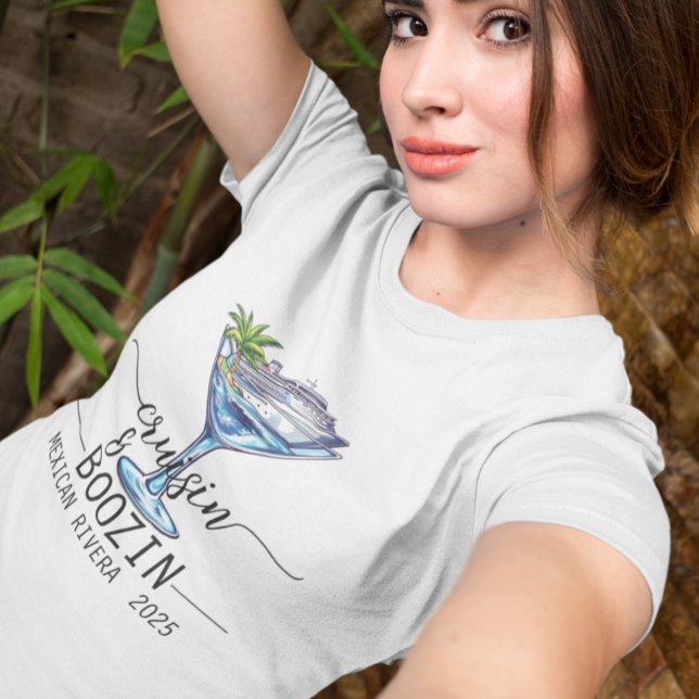 Camiseta Cruceros y cruceros Boozin Martini Glass (Subido por el creador)