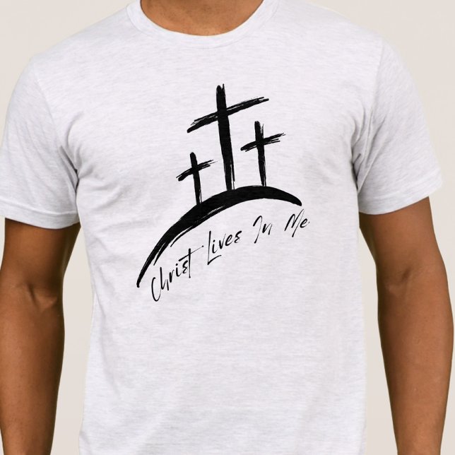 Camiseta Cruces y escrituras masculinas (Subido por el creador)