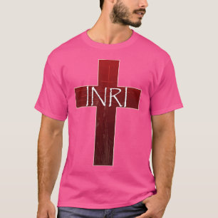 Camiseta Crucifijo Inri Jesús Rey Católico De Pascua