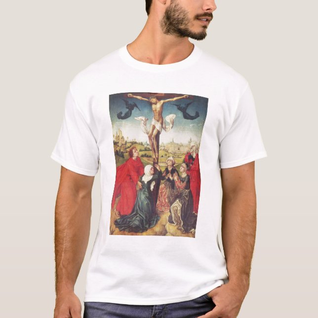 Camiseta Crucifixión, c.1510 (aceite en el panel) (Anverso)