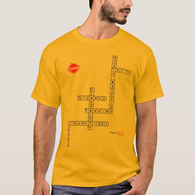 Camiseta Crucigrama de Krystal (Anverso)