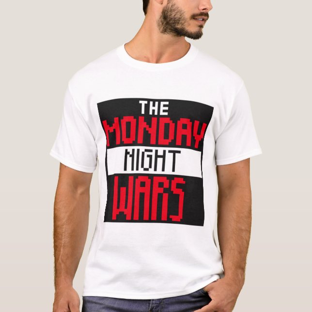 Camiseta crudaLas guerras de la noche del lunes (Anverso)