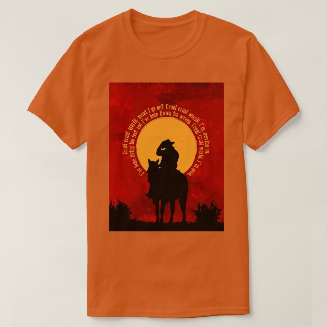 Camiseta Cruel Mundo (Diseño del anverso)