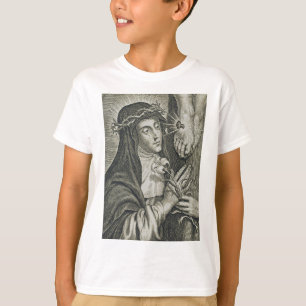 Camiseta Cruikifixión de Santa Catalina de Siena Arte Noir 
