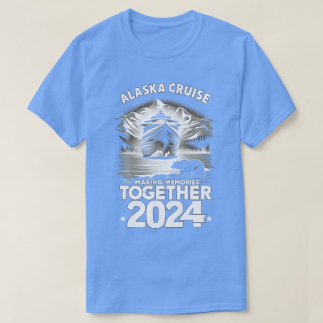 Camiseta Cruise Alaska 2024 Coincidiendo con amigos familia (Diseño del anverso)