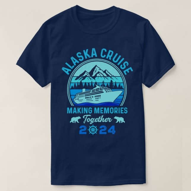 Camiseta Cruise Alaska 2024 Fabricación de Recuerdos TShirt (Diseño del anverso)