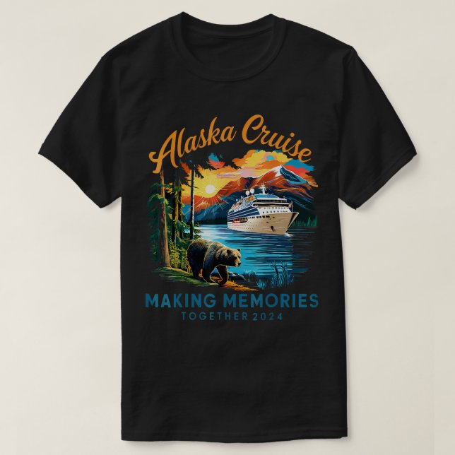 Camiseta Cruise Alaska 2024 Haciendo Recuerdos TShirt (Diseño del anverso)