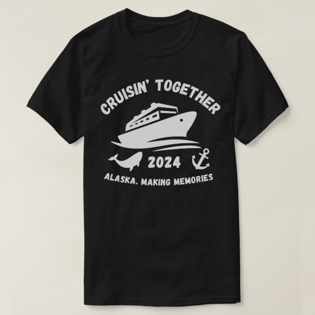 Camiseta Cruise Alaska Blanco 2024 TShirt (Diseño del anverso)