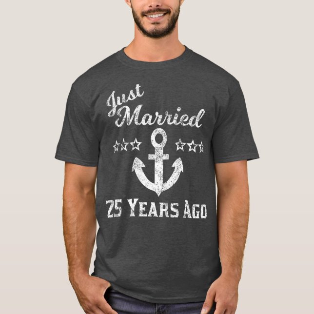 Camiseta Cruise Casada 25 2019, 25 Aniversario del Boda (Anverso)