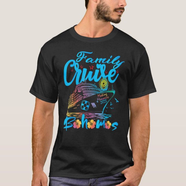 Camiseta Cruise familiar Bahamas 2023 2023 Sou (Anverso)