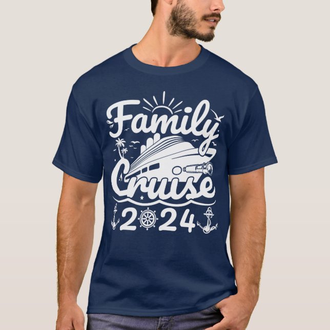 Camiseta Cruise familiar Guay Funny Trip Cruise 2024 (Anverso)