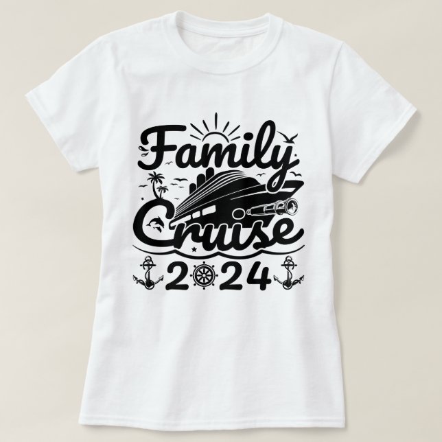 Camiseta Cruise familiar Guay Funny Trip Cruise 2024 (Diseño del anverso)