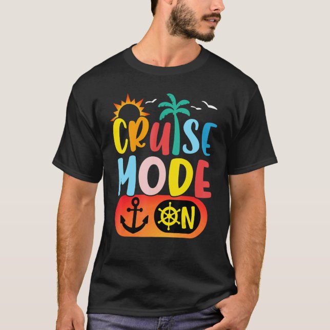 Camiseta Cruise Family Vacation Cruise Mode On Summer Trip (Anverso)