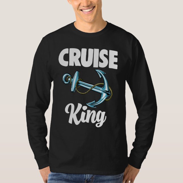 Camiseta Cruise King Anchor Mujeres Crucero Familia (Anverso)