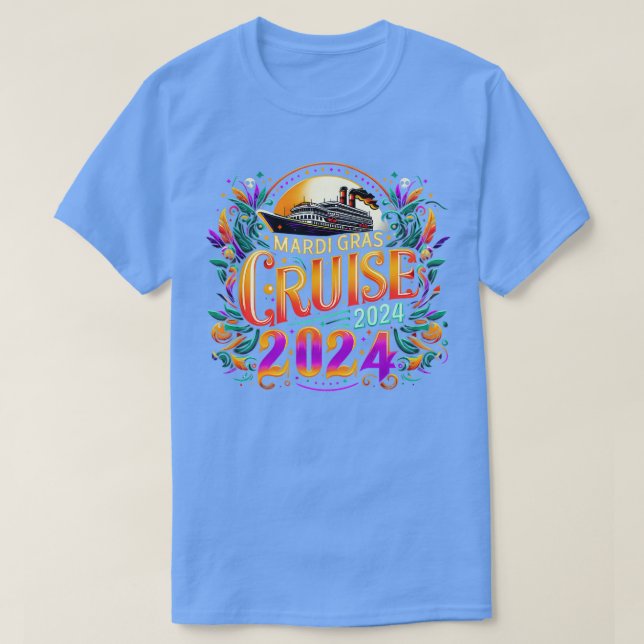 Camiseta Cruise Mardi Gras 2024 TShirt - 2 (Diseño del anverso)