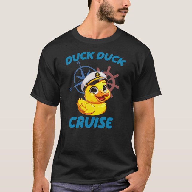 Camiseta Cruise Ship Happy Cruise Time For Family Duck Duck (Anverso)