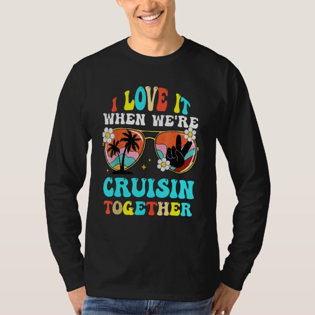 Camiseta Cruise Ship Vacation Friends Buddies Couples Girl  (Anverso)