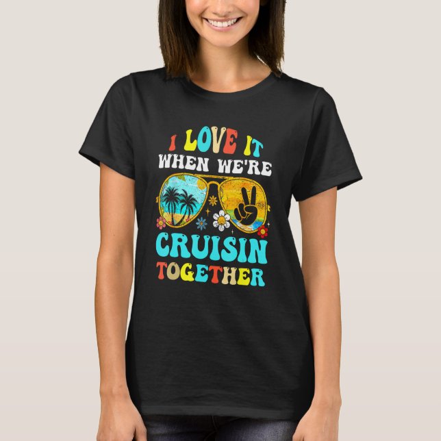 Camiseta Cruise Ship Vacation Friends Buddies Couples Girl  (Anverso)