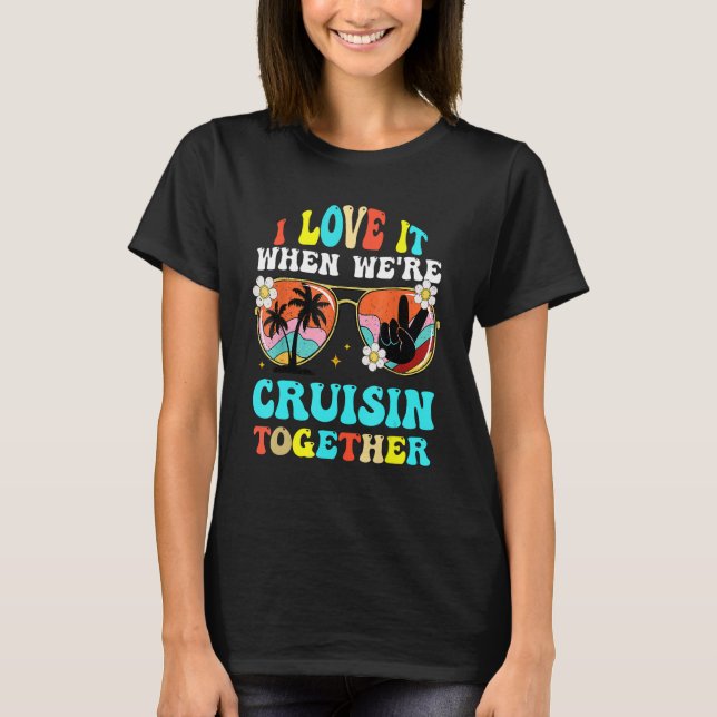 Camiseta Cruise Ship Vacation Friends Buddies Couples Girl  (Anverso)