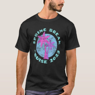 Camiseta Cruise Spring Break 2023 Vaporwave Graphi