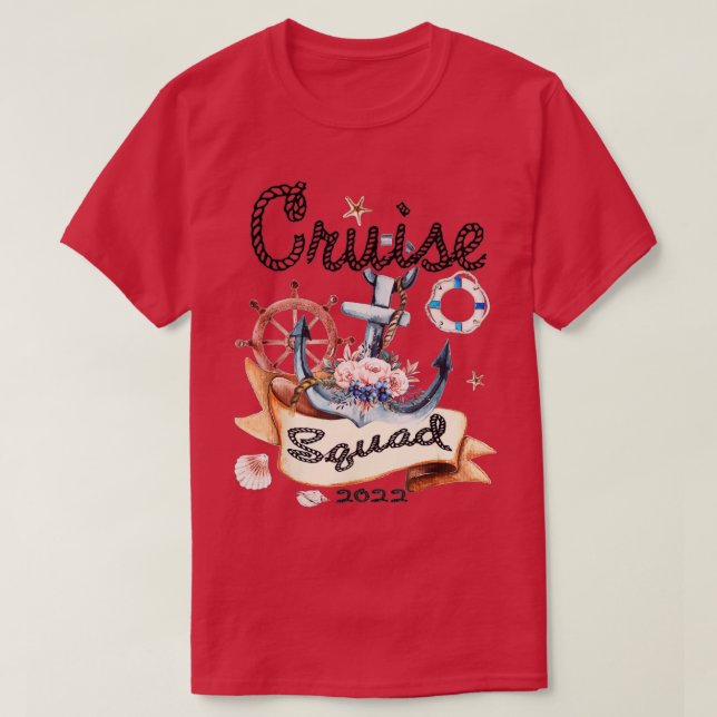 Camiseta Cruise Squad 2022 Funny Family Matching Cruise Vac (Diseño del anverso)