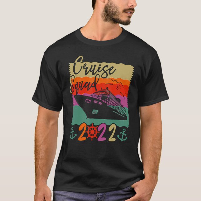 Camiseta Cruise Squad 2022 Matching Family Group With Ancho (Anverso)