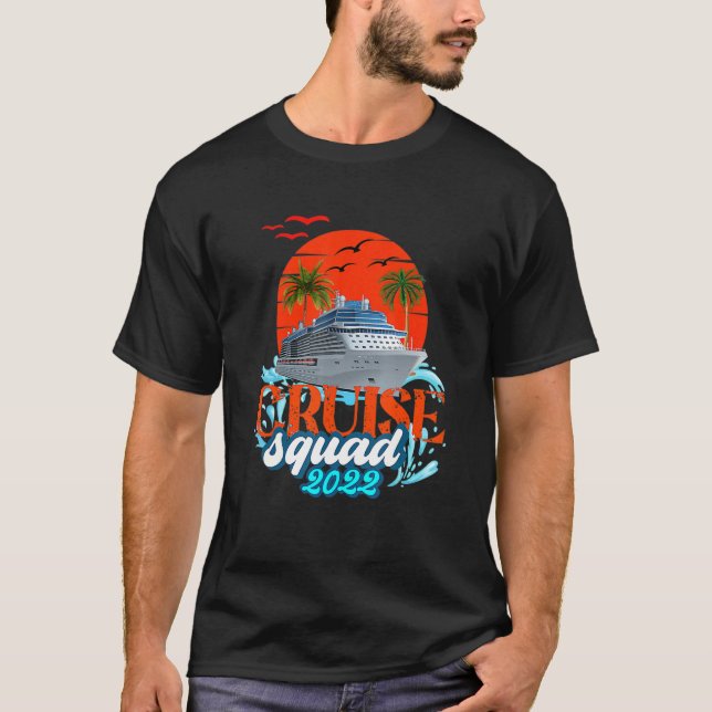 Camiseta Cruise Squad 2022 Matching Family Group With Ancho (Anverso)