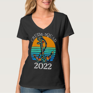 Camiseta Cruise Squad 2022 Piel de vaca Leopard Anchor Crui