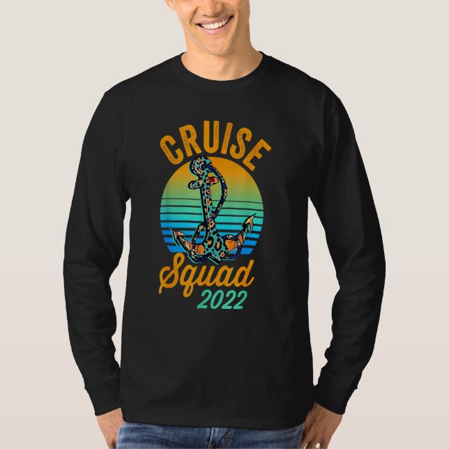 Camiseta Cruise Squad 2022 Piel de vaca Leopard Anchor Crui (Anverso)