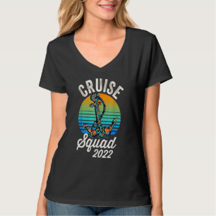 Camiseta Cruise Squad 2022 Piel de vaca Leopard Anchor Crui