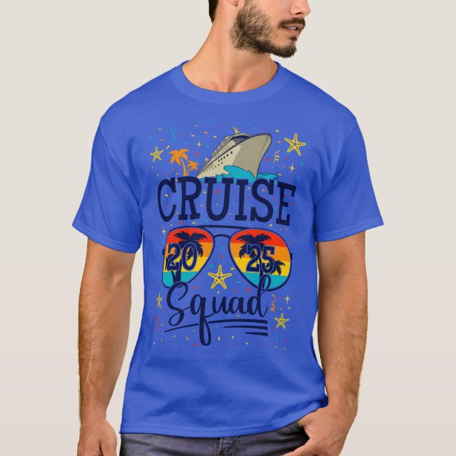 Camiseta Cruise Squad 2025 Cruising Vacation Men (Anverso)