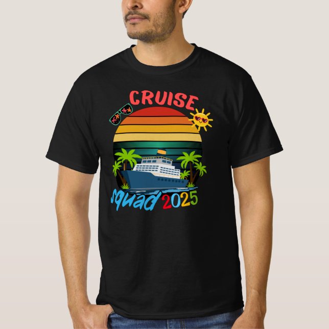 Camiseta Cruise Squad 2025 Family Group Matching Summer  (Anverso)
