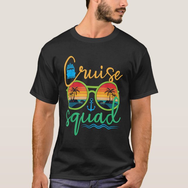 Camiseta Cruise Squad 2025 Family Vacation Beach Matching G (Anverso)