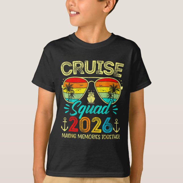 Camiseta Cruise Squad 2026 Family Group Matching Summer Vac (Anverso)