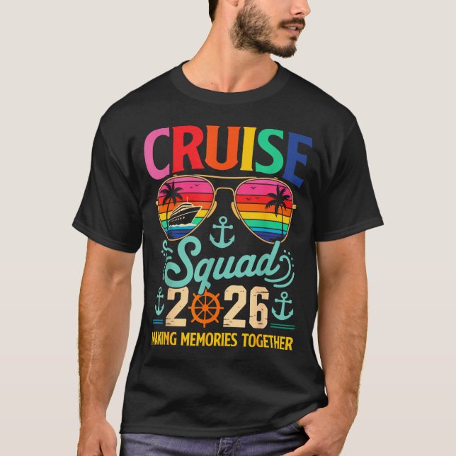 Camiseta Cruise Squad 2026 Family Group Matching Summer Vac (Anverso)
