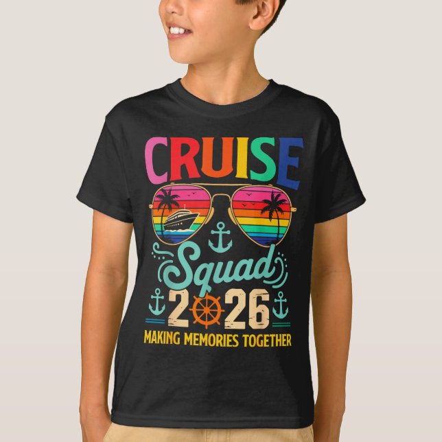 Camiseta Cruise Squad 2026 Family Group Matching Summer Vac (Anverso)