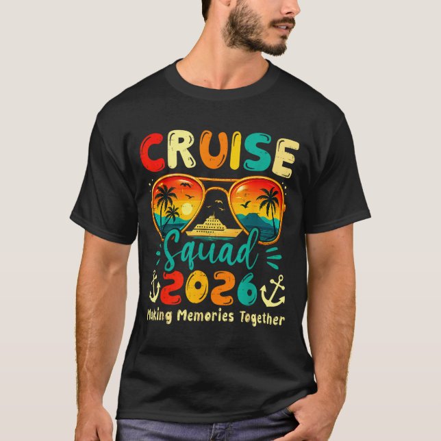 Camiseta Cruise Squad 2026 Family Group Matching Summer Vac (Anverso)