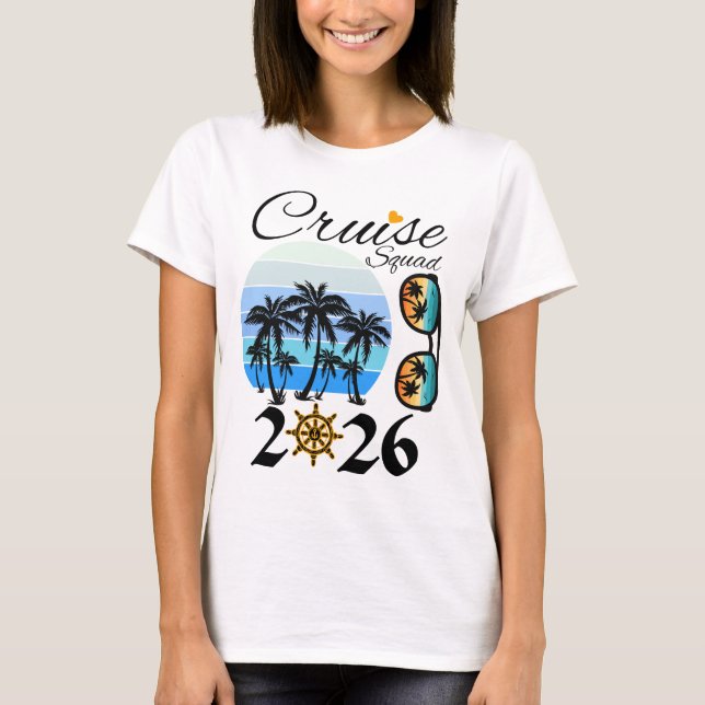 Camiseta Cruise Squad 2026 Family Vacation (Anverso)
