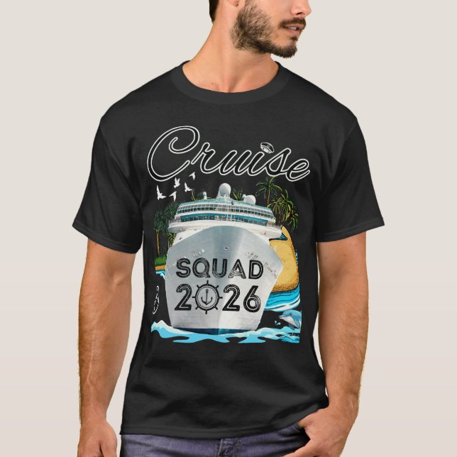 Camiseta Cruise Squad 2026 Family Vacation (Anverso)
