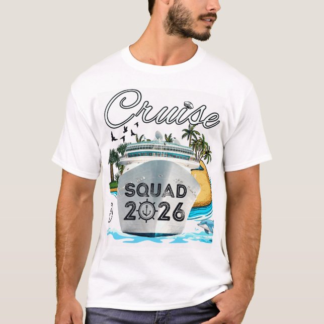 Camiseta Cruise Squad 2026 Family Vacation (Anverso)
