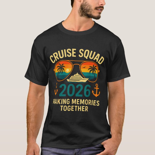 Camiseta Cruise Squad 2026 Family Vacation Matching Group S (Anverso)