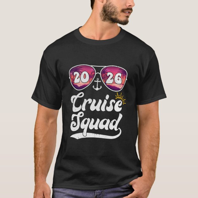 Camiseta Cruise Squad 2026 Trip Vacation Family Matching Gr (Anverso)