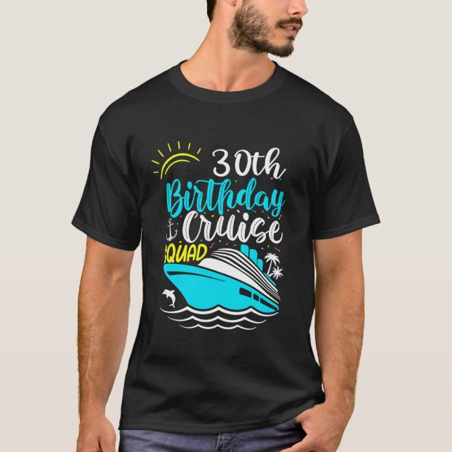 Camiseta Cruise Squad de cumpleaños número 30 (Anverso)