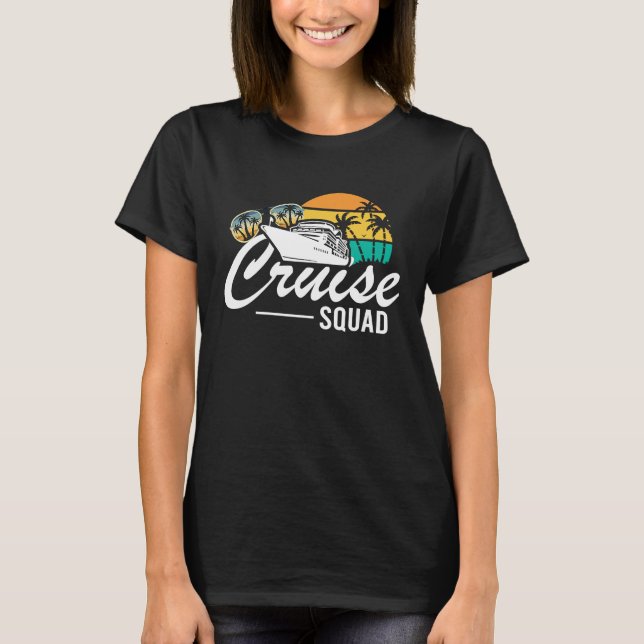 Camiseta Cruise Squad Family Matching Cruise Trip Vacation  (Anverso)